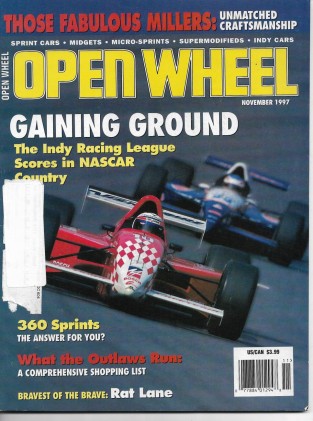 OPEN WHEEL 1997 NOV - THE MILLERS, 360 SPRINTS, RAT LANE, DAVID STEELE